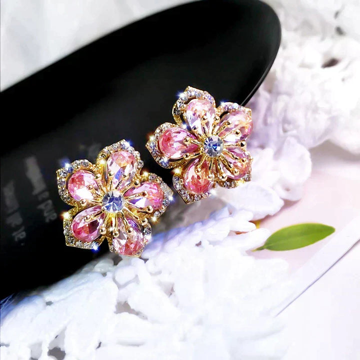 Luna™ | Boucles d'oreilles Multicolores en Zirconia Argenté