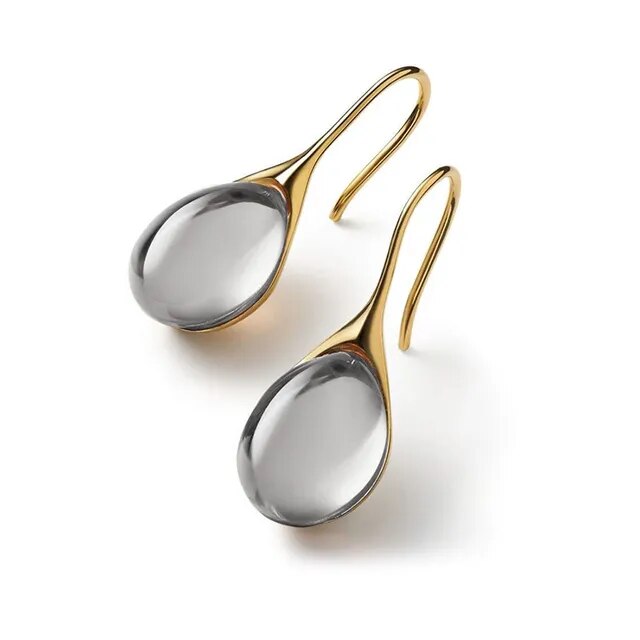 Celeste™ | Boucles d'Oreilles Élégantes en Cristal doré et argenté