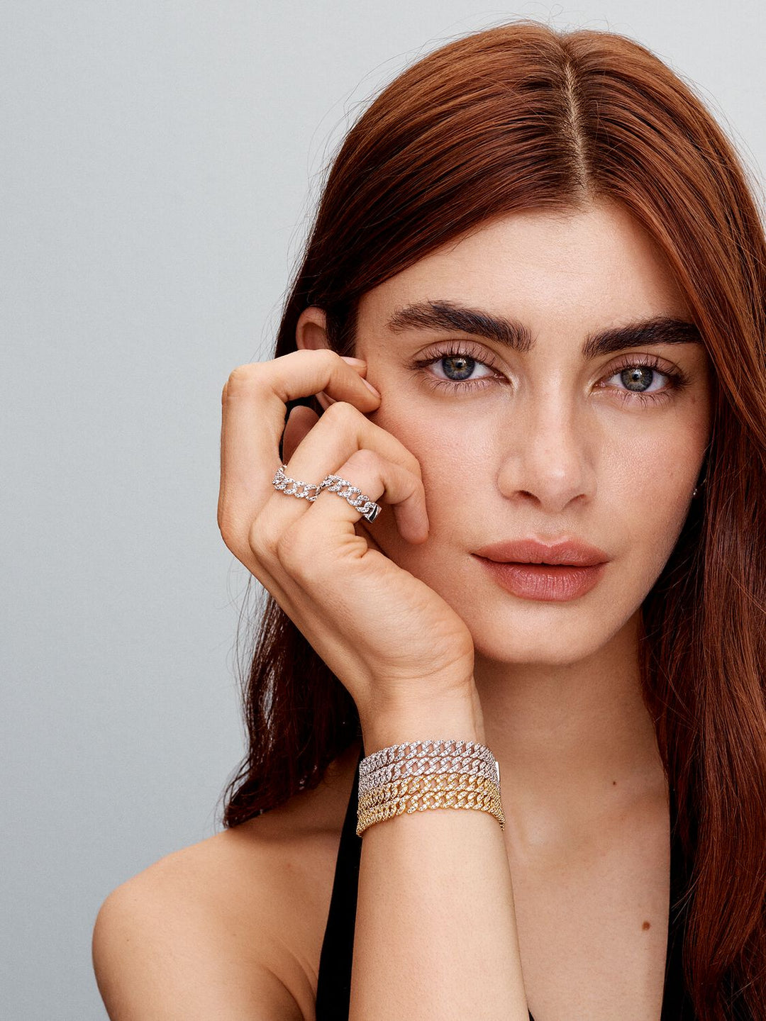 Liora™ | Bracelet Cubain Éclatant en Moissanite