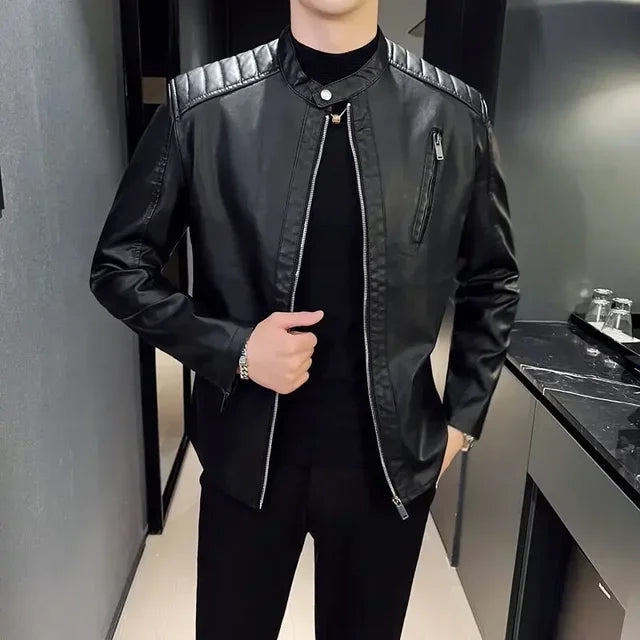 Veste en cuir élégante