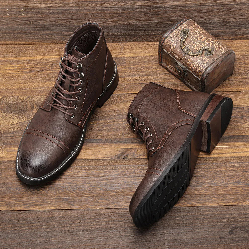 Keith | Bottines derby vintage à bout renforcé