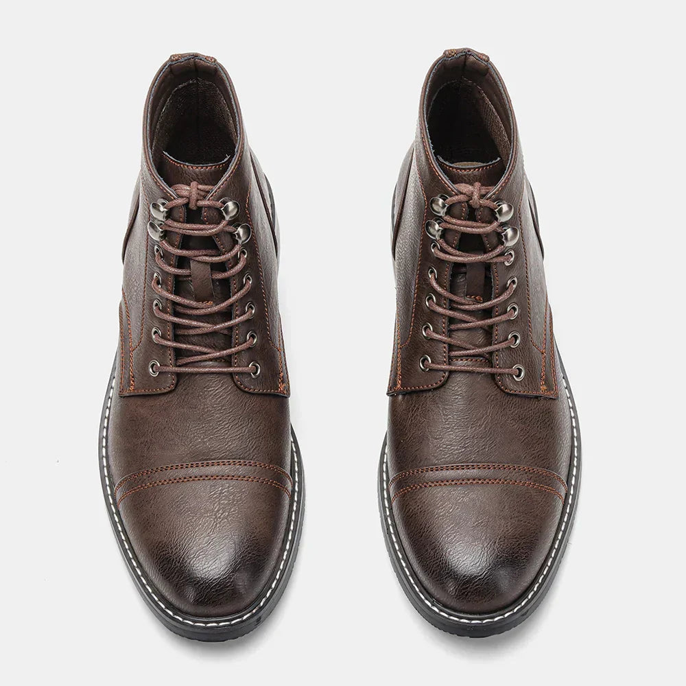 Keith | Bottines derby vintage à bout renforcé