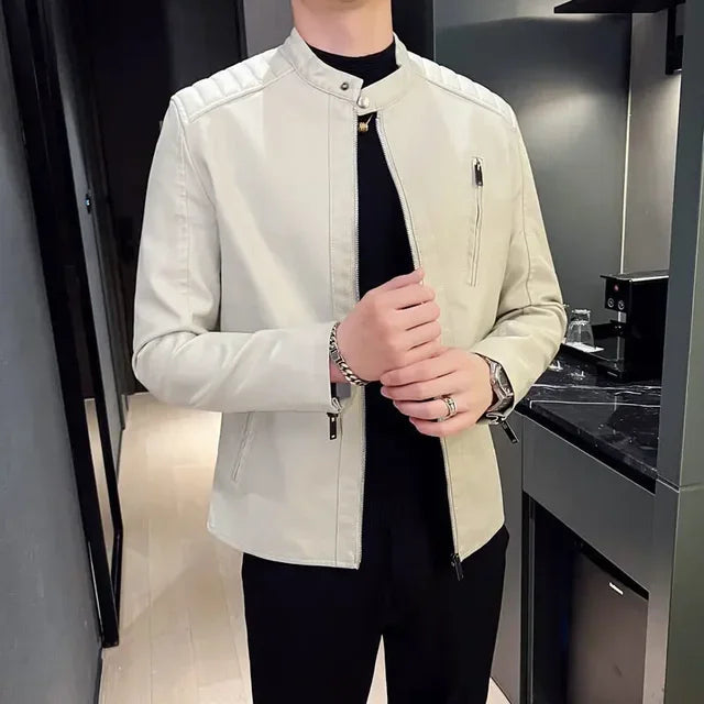 Veste en cuir élégante