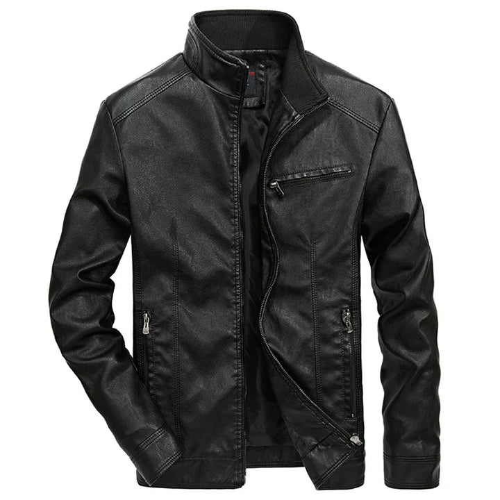 Veste en cuir décontractée