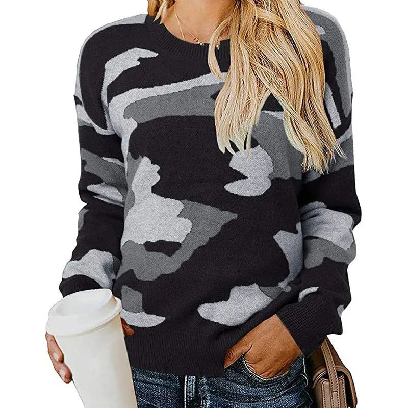 Paloma™ | Pull Camouflage Léopard en Maille