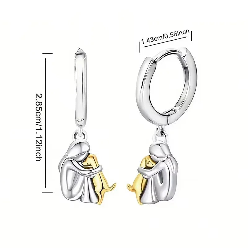 ARIA | BOUCLES D'OREILLES EN ÉTREINTE DE CHIEN
