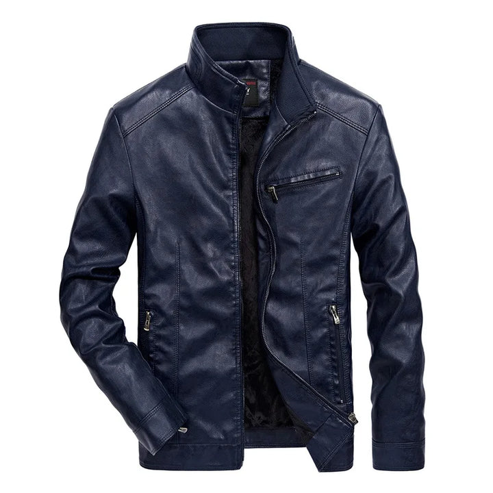 Veste en cuir décontractée