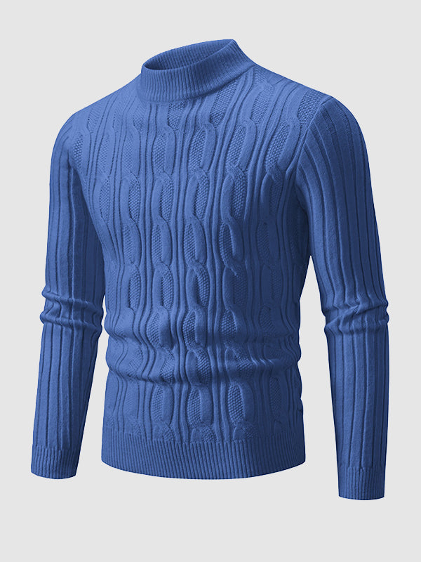 Pull en maille torsadée pour hommes