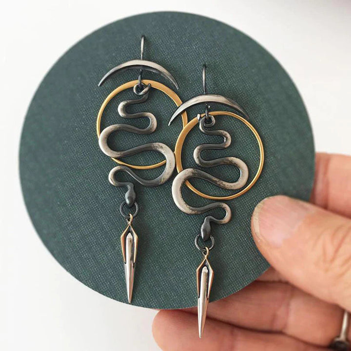 Serpentina™ | Boucles d'oreilles spirales géométriques irrégulières