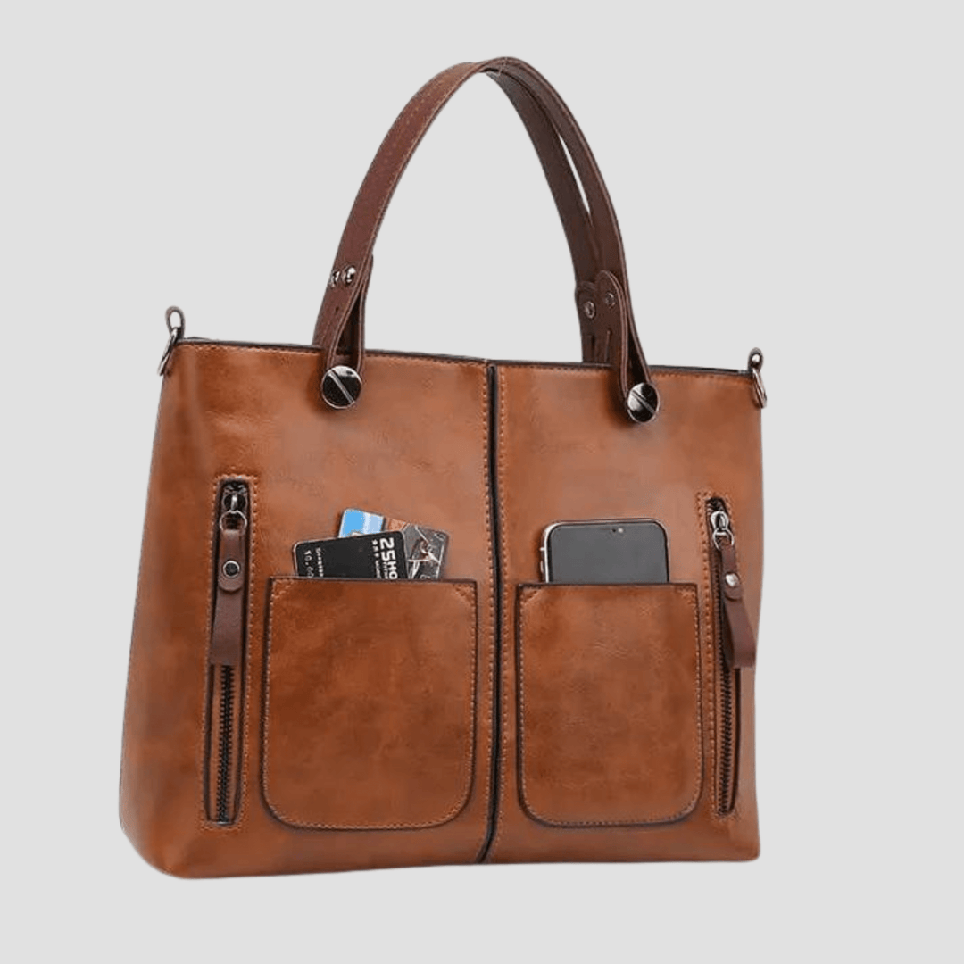 Sac à bandoulière en cuir vintage élégant