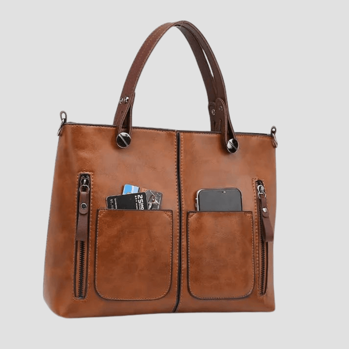 Sac à bandoulière en cuir vintage élégant