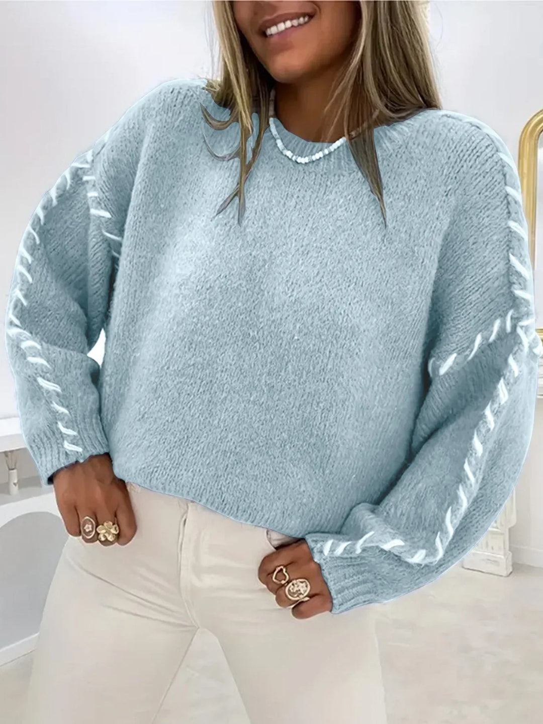 Eva™ | Pull Tricoté Décontracté et Chaud