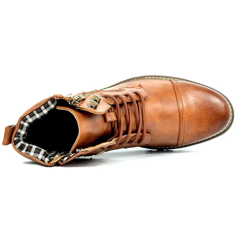 Damien | Bottines à lacets en cuir