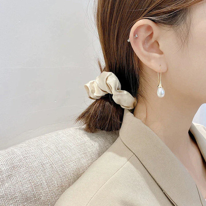 Luna™ | Boucles d'Oreilles en Goutte de Perle Élégantes