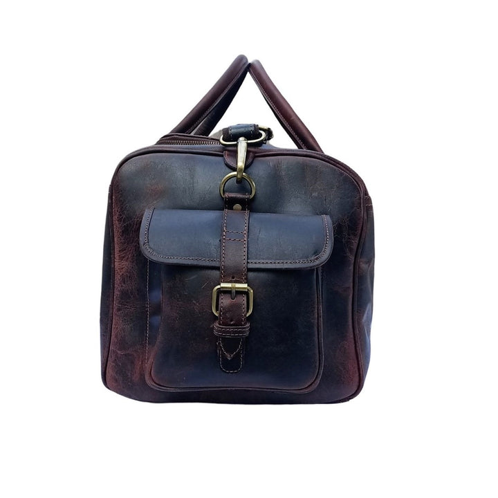 Sac de voyage en cuir à cire dure