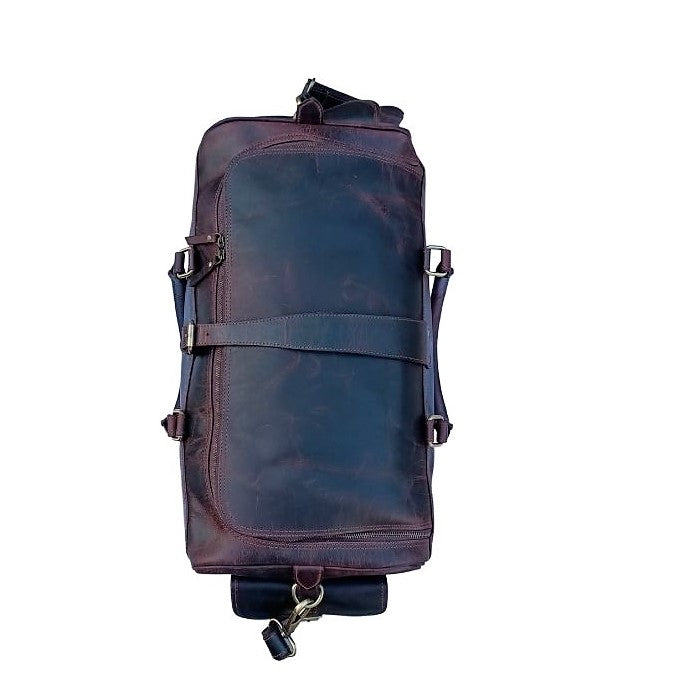 Sac de voyage en cuir à cire dure