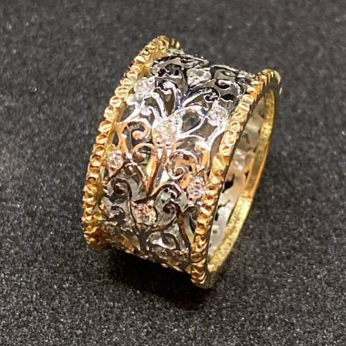 “Vintage Ivy Zirkonia Ring”