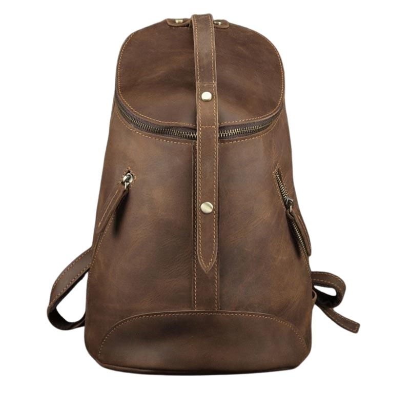 Sac à dos en cuir rétro pour le collège