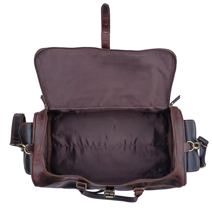 Sac de voyage en cuir à cire dure