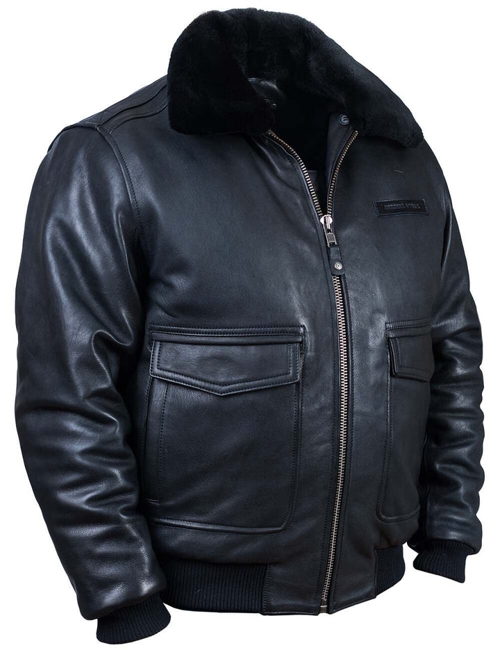 Aron™ | Veste en Cuir avec Doublure Amovible