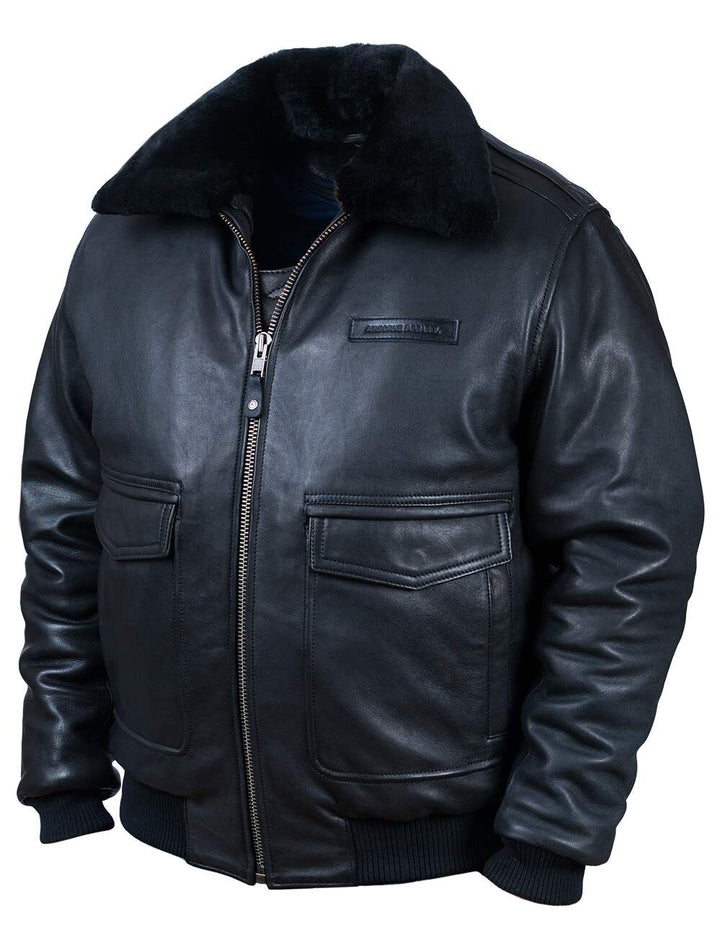 Aron™ | Veste en Cuir avec Doublure Amovible