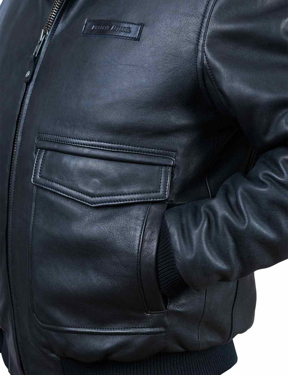 Aron™ | Veste en Cuir avec Doublure Amovible