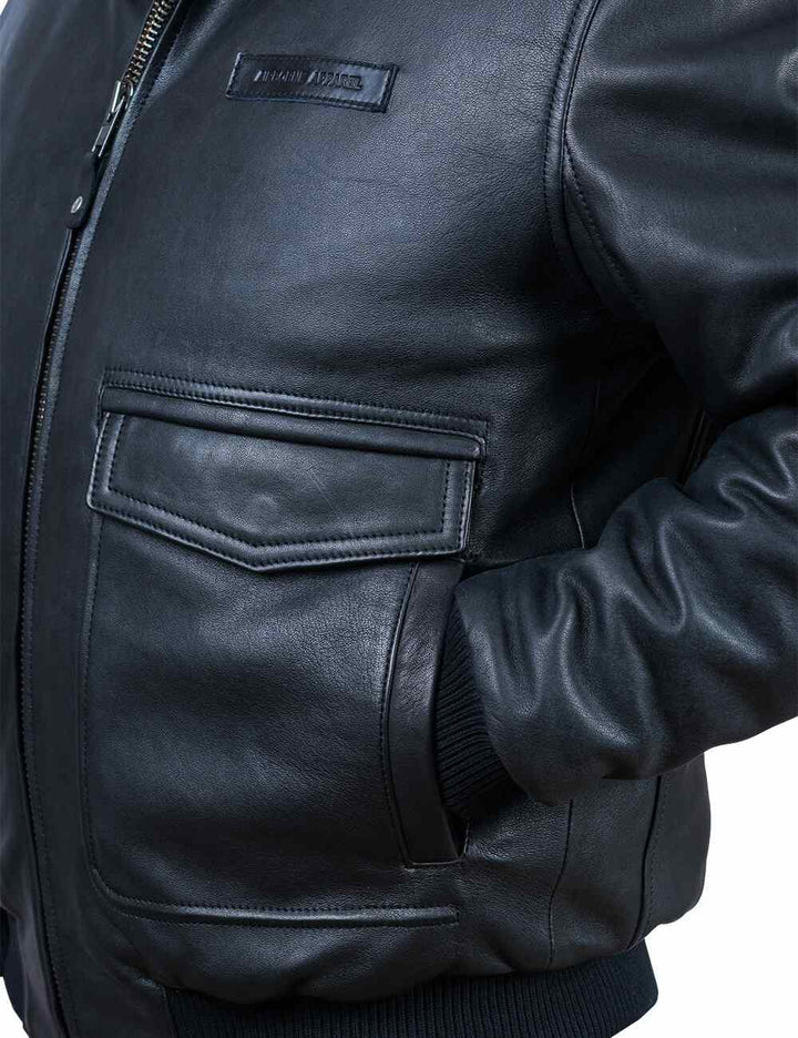 Aron™ | Veste en Cuir avec Doublure Amovible