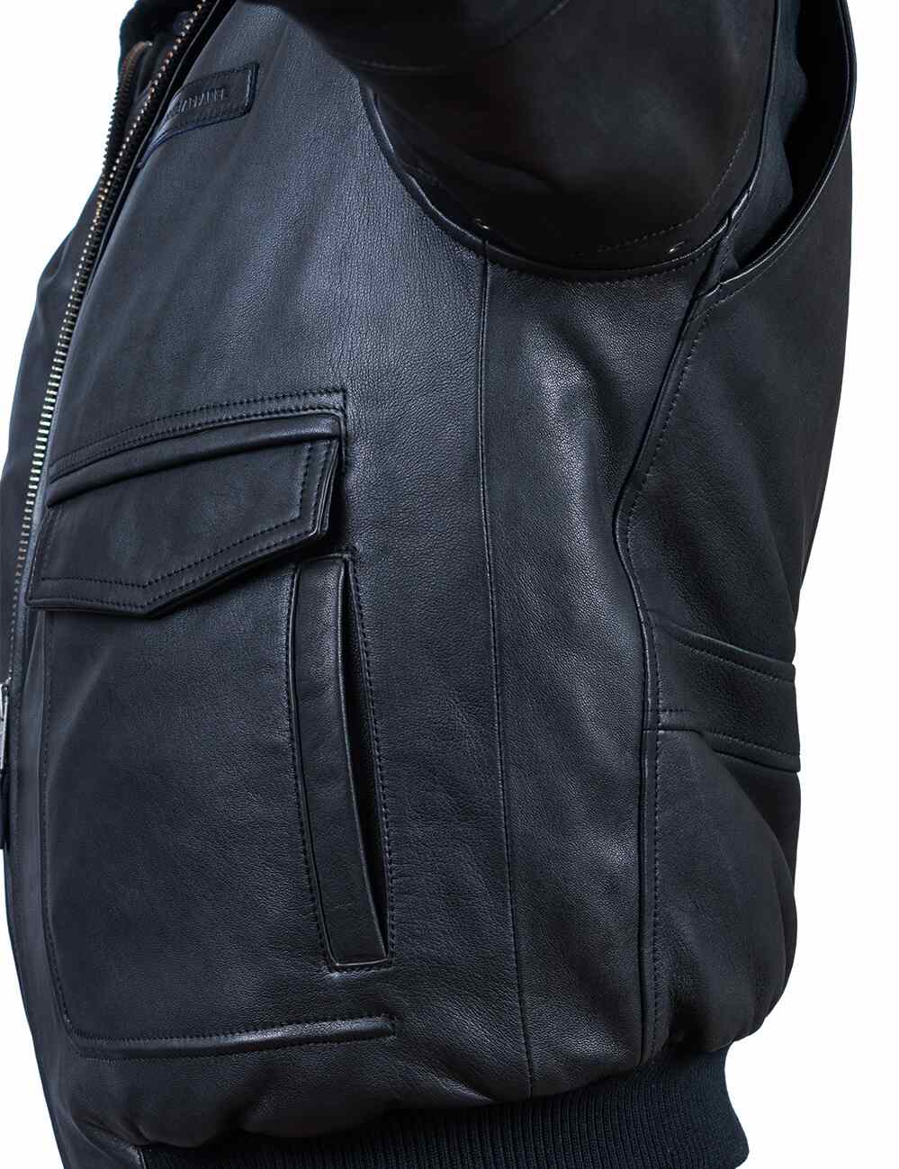 Aron™ | Veste en Cuir avec Doublure Amovible