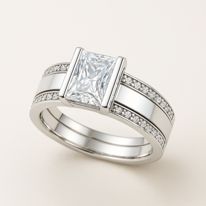 Luna™ | Bague Vintage Incrustée en Verre