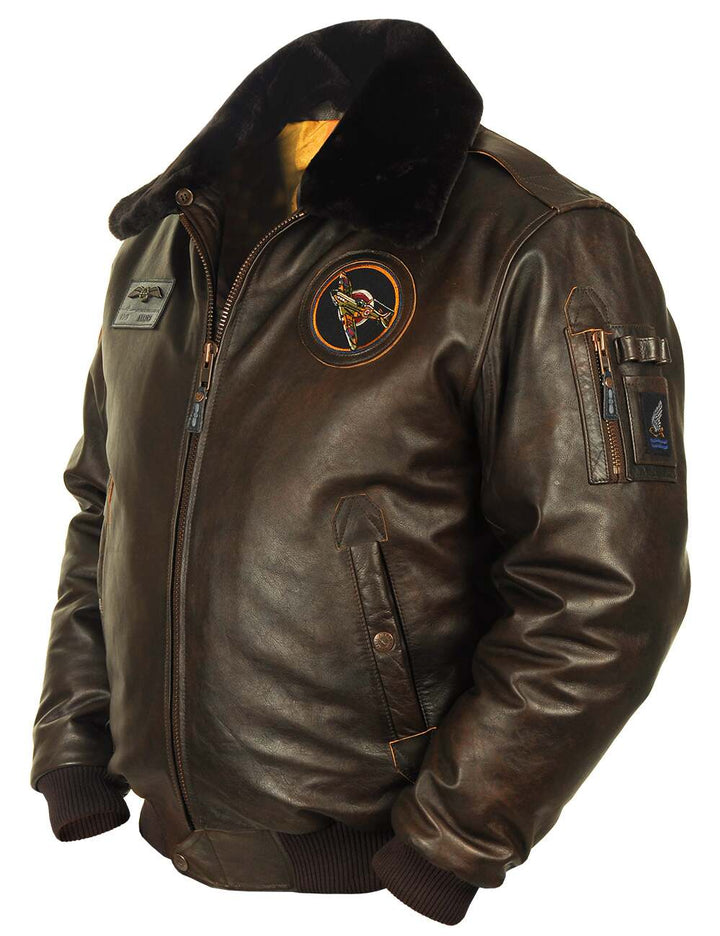Spencer™ | Veste de Vol avec Détails Aviateurs
