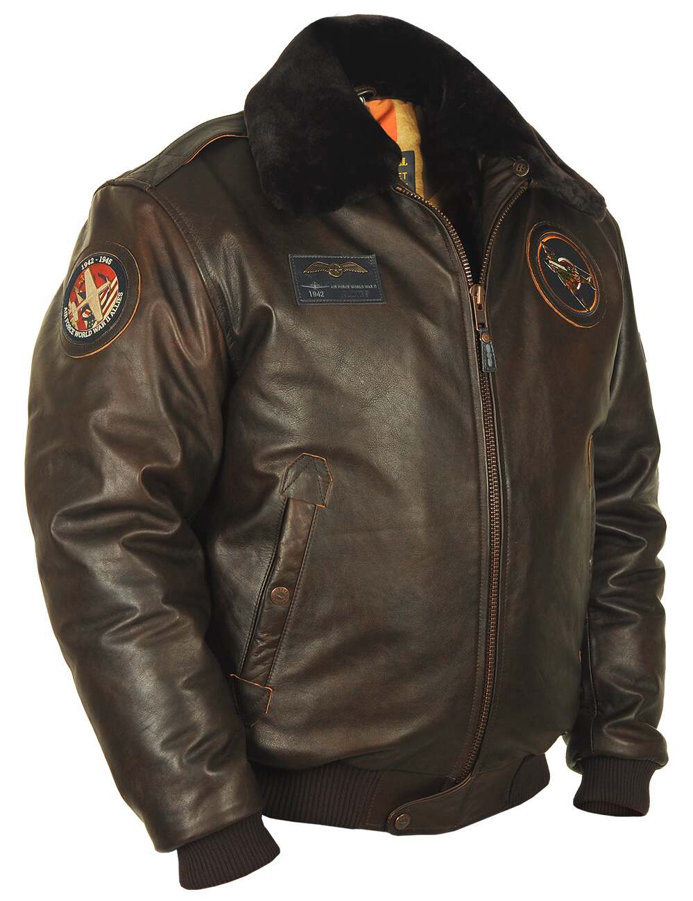 Spencer™ | Veste de Vol avec Détails Aviateurs