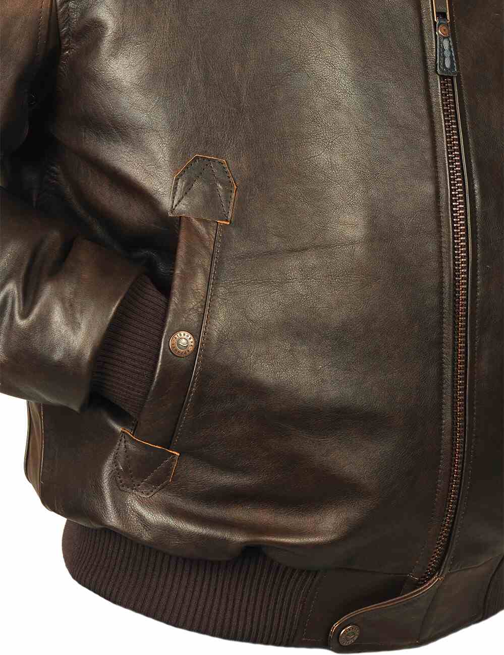 Spencer™ | Veste de Vol avec Détails Aviateurs