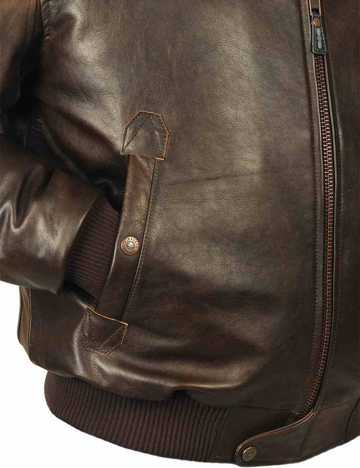 Spencer™ | Veste de Vol avec Détails Aviateurs