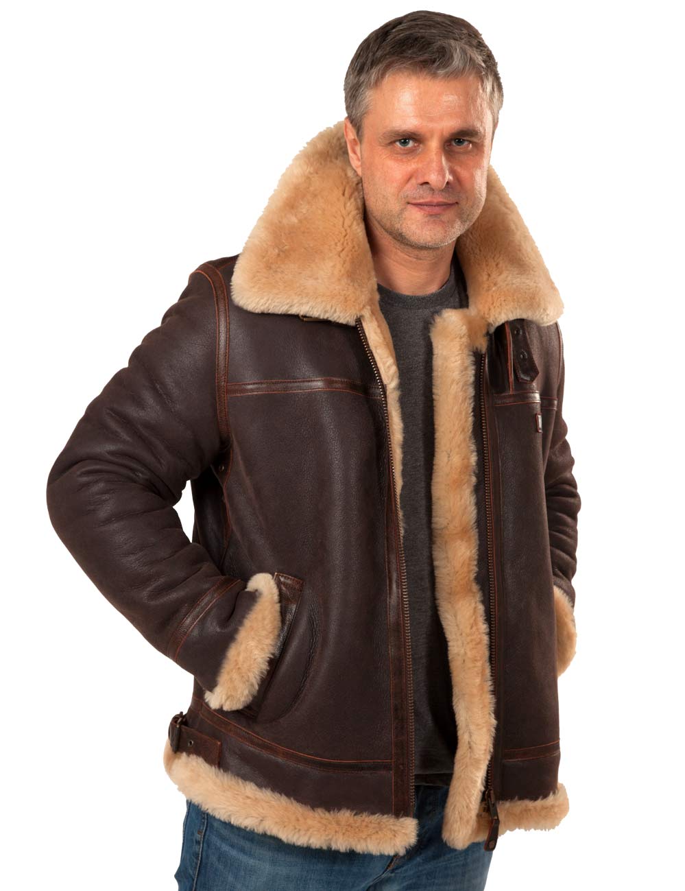 Aeron™ | Veste Aviateur en cuir