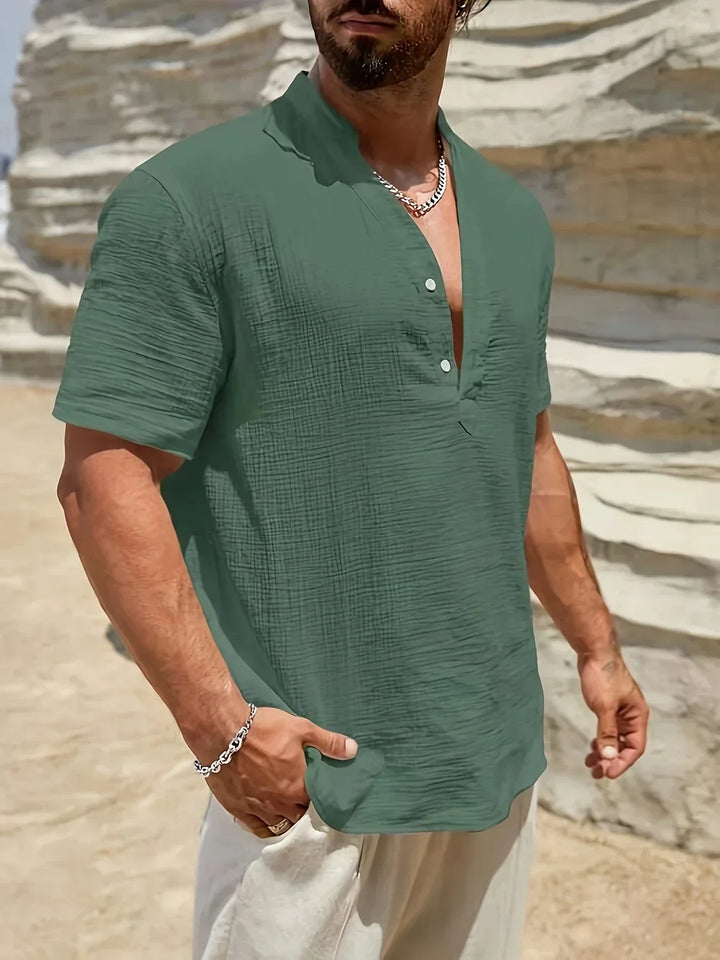 Savrani™ | Chemise d'été élégante à col haut