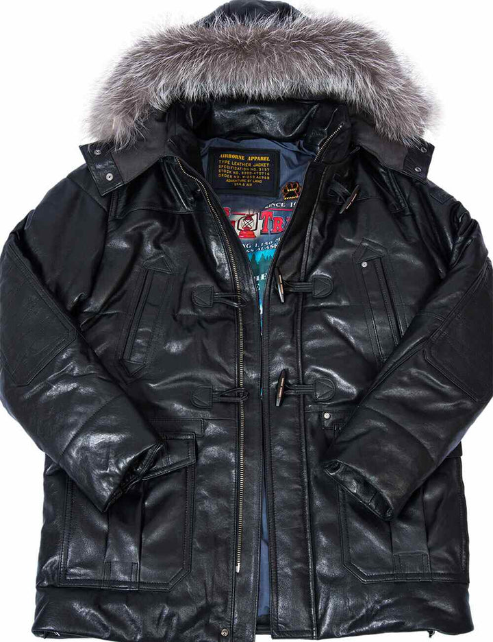 Aron™ | Parka Longue Classique avec Capuche Amovible en Fourrure
