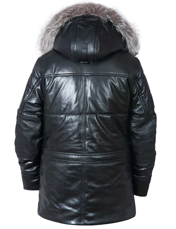 Aron™ | Parka Longue Classique avec Capuche Amovible en Fourrure