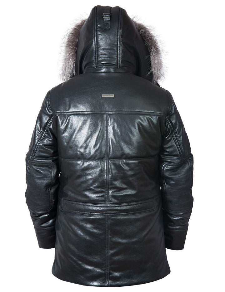 Aron™ | Parka Longue Classique avec Capuche Amovible en Fourrure