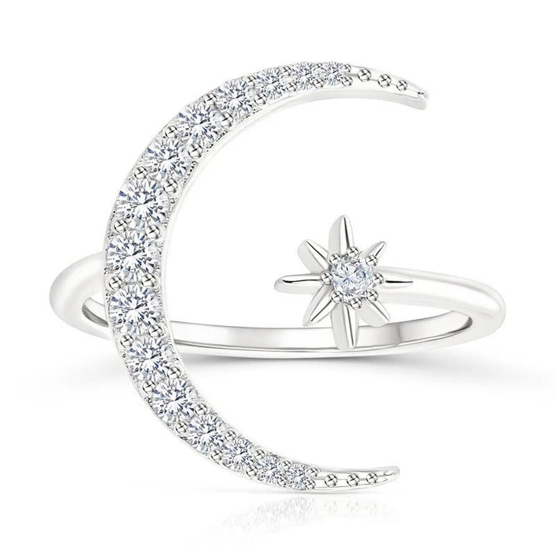 Luna™ | Bague Étoilée en Argent