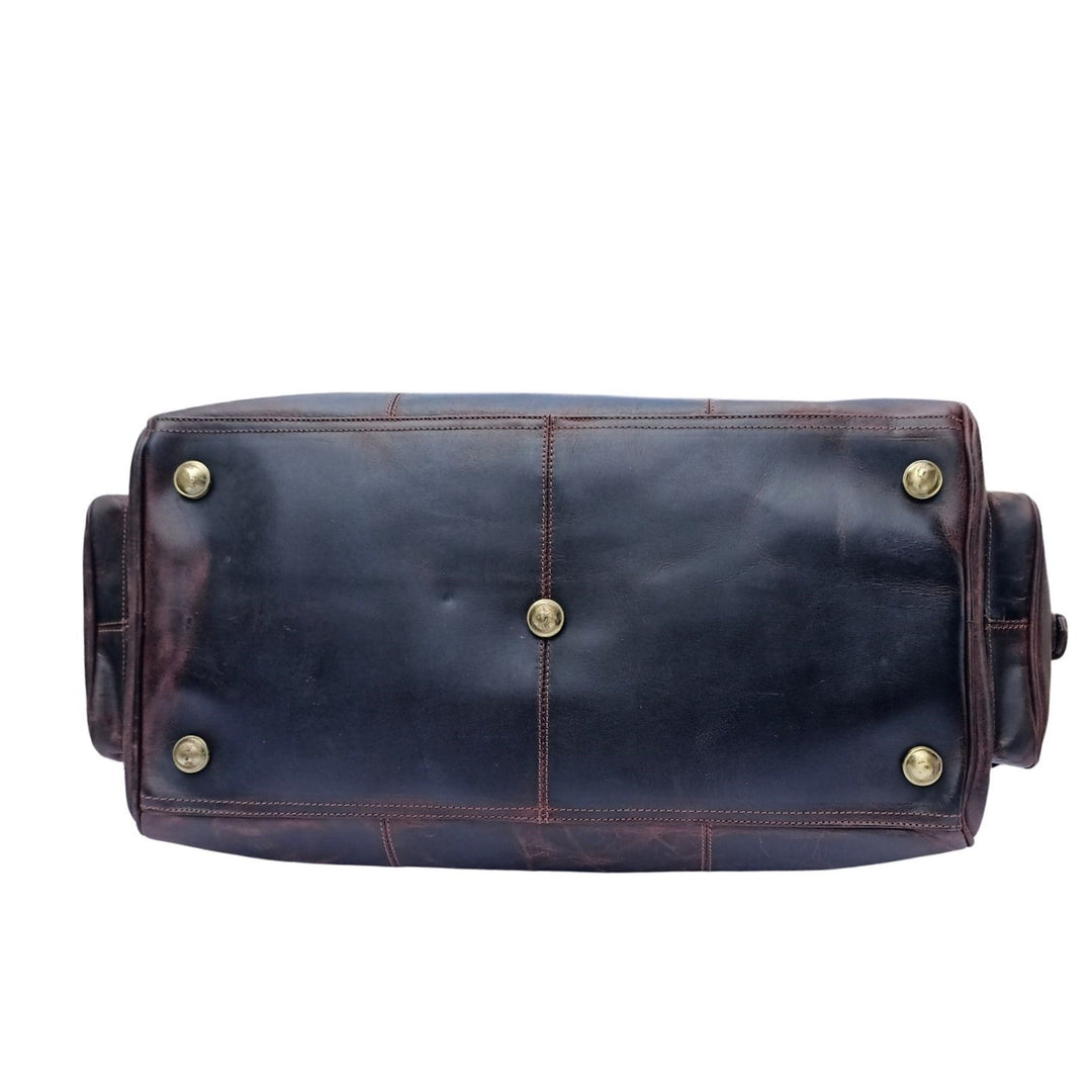 Sac de voyage en cuir à cire dure