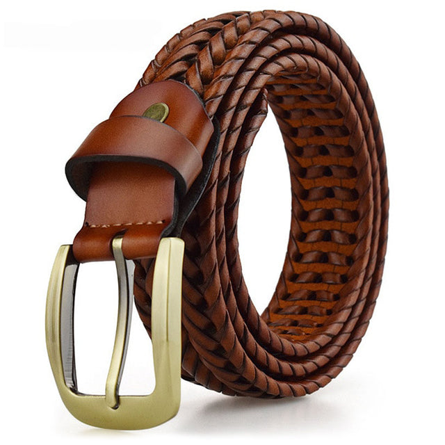 Henri™ | Ceinture Tressée en Cuir Élégante