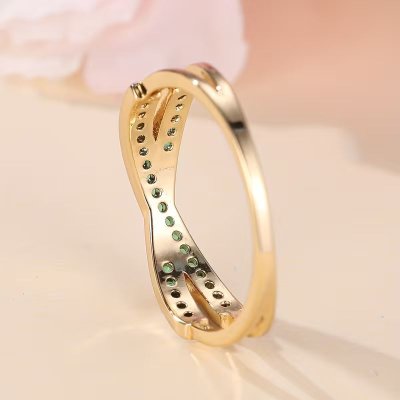 Bague Émeraude Flow | Or