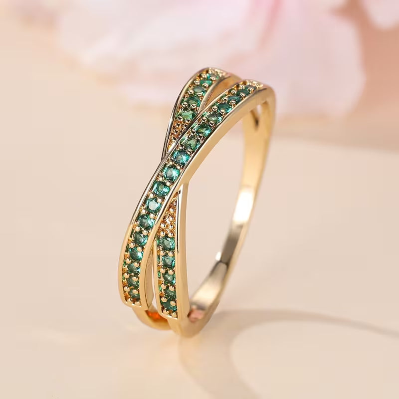 Bague Émeraude Flow | Or