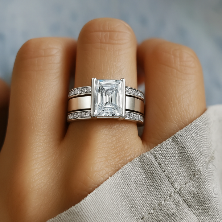 Luna™ | Bague Vintage Incrustée en Verre