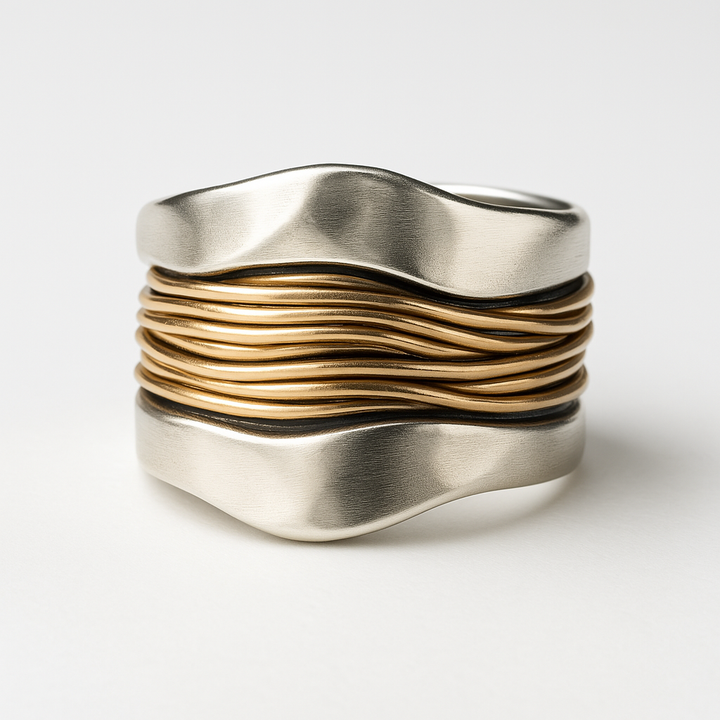 Aurelien™ | Bague Élégante en Argent et Or