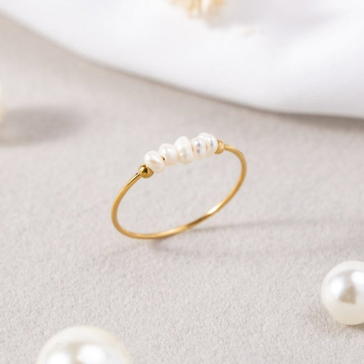 Luna™ | Bague Classique avec Perle d'Eau Douce Élégante