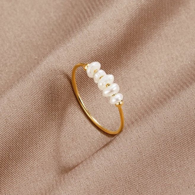Luna™ | Bague Classique avec Perle d'Eau Douce Élégante