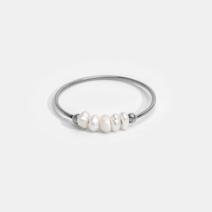 Classic Freshwater Pearl Ring in Silver