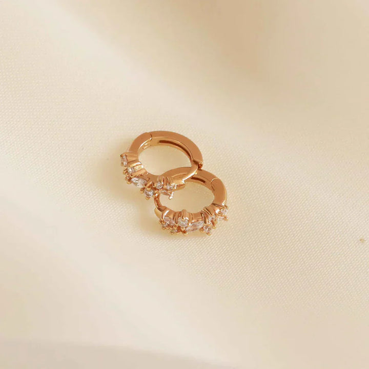 Boucles d'oreilles Crystal Cluster | Or