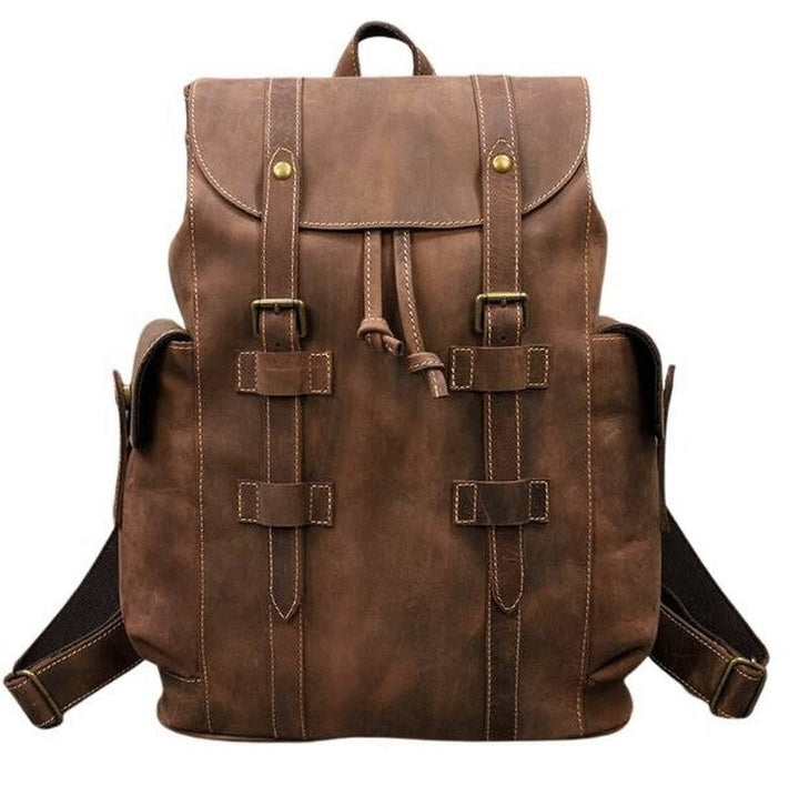 Sac à dos en cuir spacieux